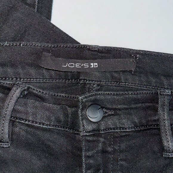 Joe's Jeans Black Skinny Jeans Size 30 Mid Rise Stretch Denim Women's Pants - Picture 3 of 6
